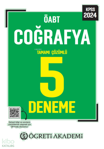 2023 KPSS ÖABT Coğrafya 5 Deneme | benlikitap.com
