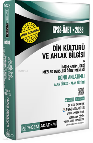 2023 KPSS ÖABT Din Kültürü ve Ahlak Bilgisi-İmam Hatip Lisesi Mes.Lise