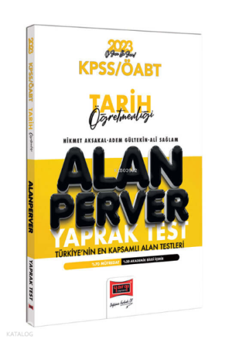 2023 KPSS ÖABT Tarih Öğretmenliği Alanperver Yaprak Test