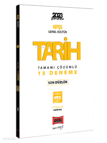 2023 KPSS Tarih Son Düzlük 5 Yargıç Tamamı Çözümlü 15 Deneme