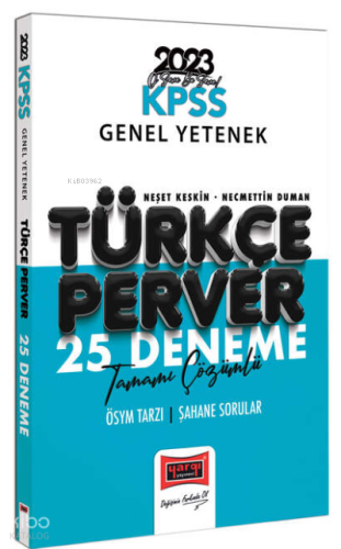 2023 KPSS Türkçeperver Tamamı Çözümlü 25 Deneme