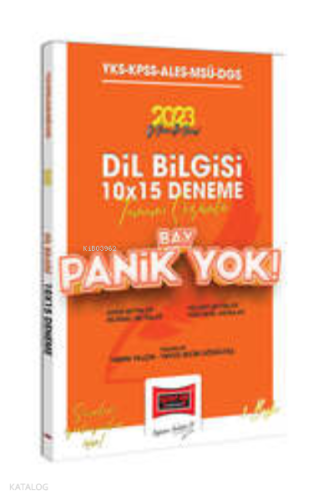 2023 KPSS-YKS-ALES-MSÜ-DGS Panik Yok Tamamı Çözümlü Dil Bilgisi 10x15 Deneme
