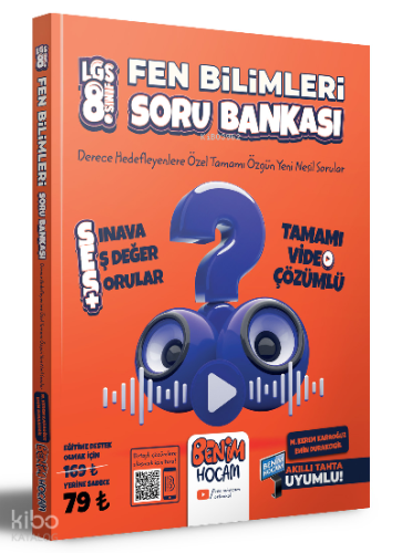 2023 LGS 8.Sınıf Fen Bilimleri SES Tamamı Video Çözümlü Soru Bankası