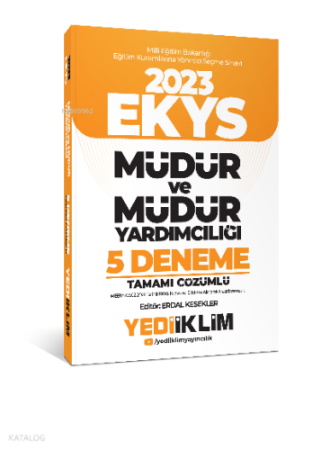 2023 MEB EKYS Müdür ve Müdür Yardımcılığı Tamamı Çözümlü 5 Deneme | be