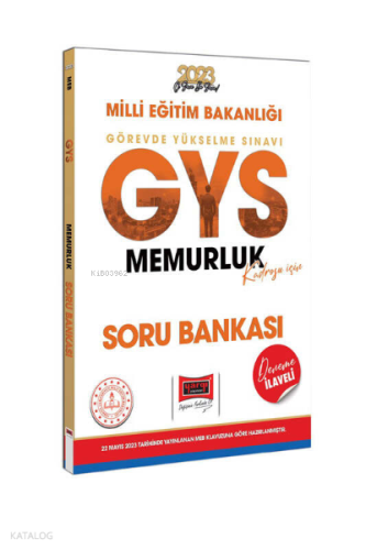 2023 MEB GYS Memurluk Kadrosu İçin Deneme İlaveli Soru Bankası