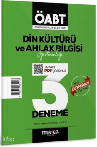 2023 ÖABT Din Kültürü ve Ahlak Bilgisi Öğretmenliği Tamamı Çözümlü 3 Deneme Marka Yayınları
