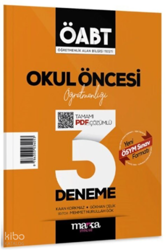2023 ÖABT Okul Öncesi Öğretmenliği Tamamı Çözümlü 3 Deneme Marka Yayınları
