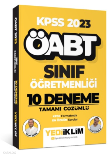 2023 ÖABT Sınıf Öğretmenliği 10 Deneme Tamamı Çözümlü