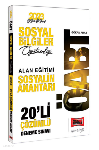 2023 ÖABT Sosyal Bilgiler Öğretmenliği Sosyalin Anahtarı Tamamı Çözümlü 20 Deneme