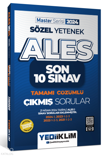 2024 ALES Sözel Yetenek Son 10 Sınav Tamamı Çözümlü Çıkmış Sorular | b