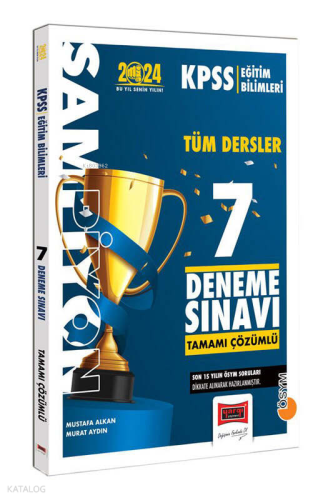 2024 Eğitim Bilimleri Tamamı Çözümlü Şampiyon 7 Deneme Sınavı