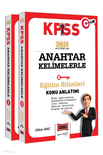 2024 KPSS Eğitim Bilimleri Anahtar Kelimelerle Konu Anlatımı (2 Kitap)