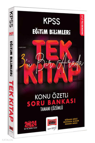 2024 KPSS Eğitim Bilimleri Anahtar Serisi Tüm Dersler Tek Kitap Konu Özetli Tamamı Çözümlü Soru Bankası