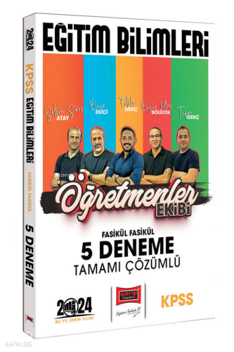 2024 KPSS Eğitim Bilimleri Öğretmenler Ekibi Fasikül Fasikül Tamamı Çö