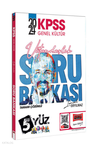 2024 KPSS Genel Kültür 5Yüz Vatandaşlık Tamamı Çözümlü Soru Bankası | 