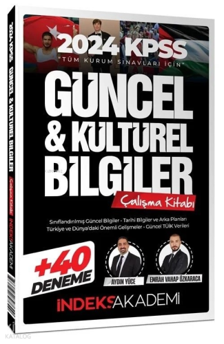 2024 KPSS Güncel ve Kültürel Bilgiler Çalışma Kitabı (40 Deneme İlavel