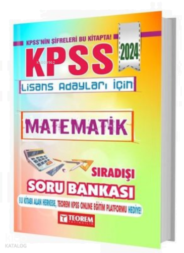 2024 KPSS Lisans Matematik Sıradışı Soru Bankası | benlikitap.com