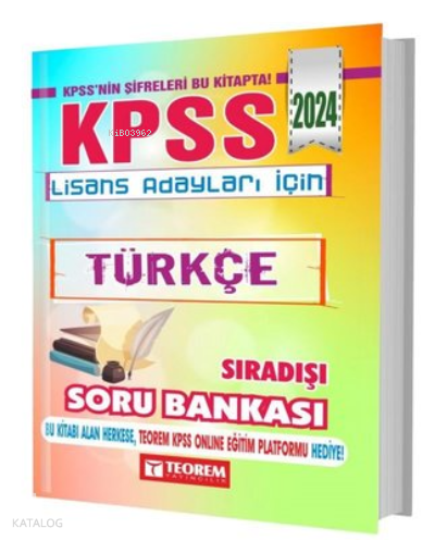 2024 KPSS Lisans Türkçe Sıradışı Soru Bankası | benlikitap.com