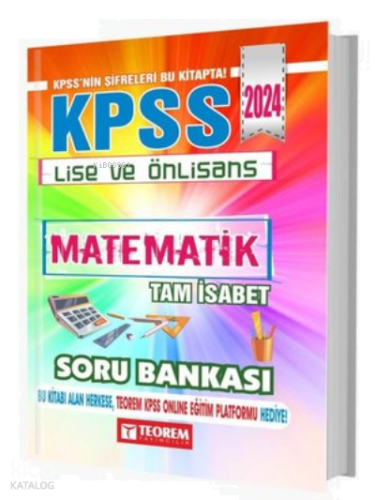 2024 KPSS Lise Ön Lisans Tam İsabet Matematik Soru Bankası | benlikita