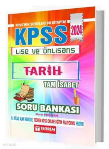 2024 KPSS Lise Ön Lisans Tam İsabet Tarih Soru Bankası | benlikitap.co