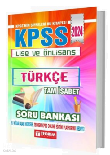2024 KPSS Lise Ön Lisans Tam İsabet Türkçe Soru Bankası | benlikitap.c