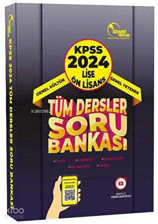 2024 KPSS Lise Ön Lisans Tüm Dersler Tek Kitap Soru Bankası | benlikit