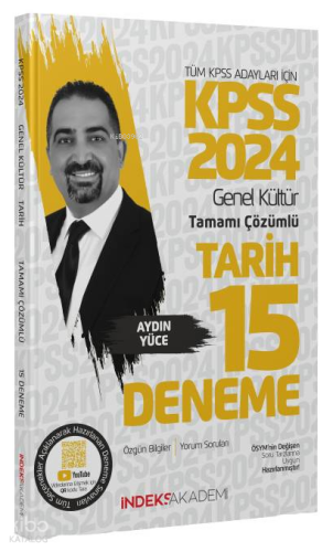 2024 KPSS Tarih 15 Deneme Çözümlü | benlikitap.com