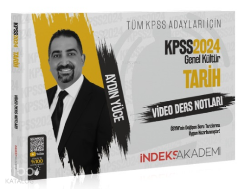 2024 KPSS Tarih Video Ders Notları - Aydın Yüce İndeks Akademi Yayıncı