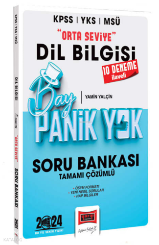 2024 KPSS YKS MSÜ Bay Panik Yok Dil Bilgisi Orta Seviye Tamamı Çözümlü Soru Bankası