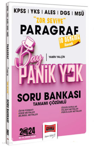 2024 KPSS YKS MSÜ Bay Panik Yok Paragraf Zor Seviye Tamamı Çözümlü Soru Bankası