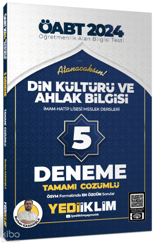 2024 Öabt Din Kültürü Ve Ahlak Bilgisi İmam-Hatip Lisesi Meslek Dersle