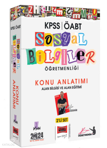 2024 ÖABT Sosyal Bilgiler Öğretmenliği Konu Anlatımı 2'li Set (Alan Bilgisi ve Alan Eğitimi)