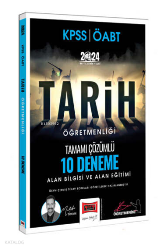 2024 ÖABT Tarih Öğretmenliği Tamamı Çözümlü 10 Deneme | benlikitap.com