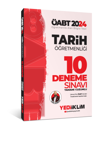 2024 ÖABT Tarih Öğretmenliği Tamamı Çözümlü 10 Deneme | benlikitap.com