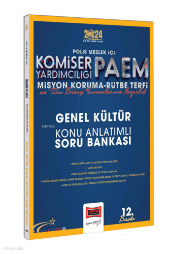 2024 Polis Meslek İçi Komiser Yardımcılığı PAEM Misyon Koruma - Rütbe Terfi Genel Kültür Konu Anlatımlı Soru Bankası