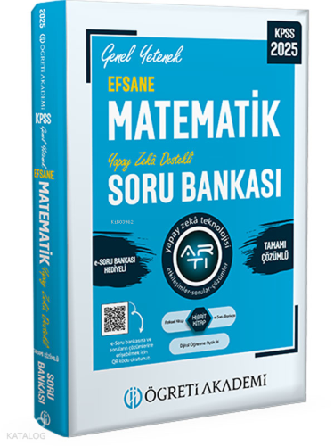 2025 KPSS Genel Yetenek Efsane Matematik Tamamı Çözümlü Soru Bankası |