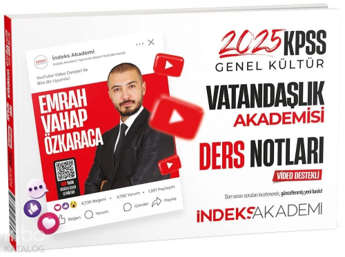 2025 KPSS Vatandaşlık Akademisi Video Ders Notları | benlikitap.com