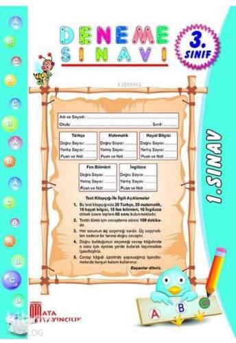 3. Sınıf 6 Adet Poşet Deneme | benlikitap.com