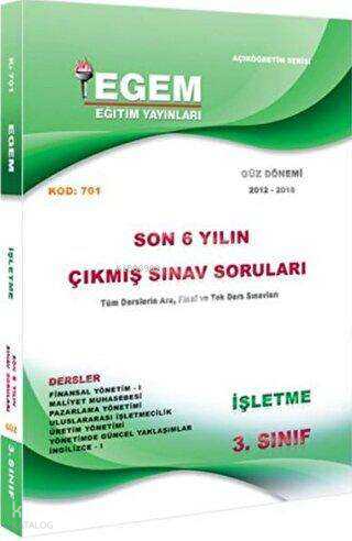 3. Sınıf İşletme Çıkmış Sınav Soruları | benlikitap.com
