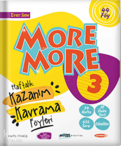 3.Sınıf More More Haftalık Kazanım Kavrama Föyleri (44 Föy) Kurmay Yay