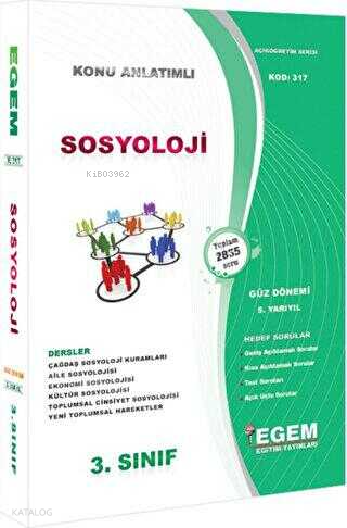 3. Sınıf Sosyoloji Konu Anlatımlı Soru Bankası - Güz Dönemi 5. Yarıyıl