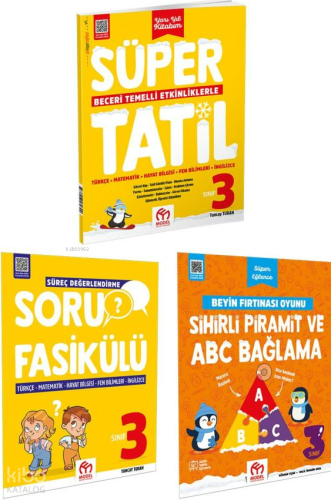 3.Sınıf Süper Yarıyıl Tatil Kitabı (3 Kitap) | benlikitap.com