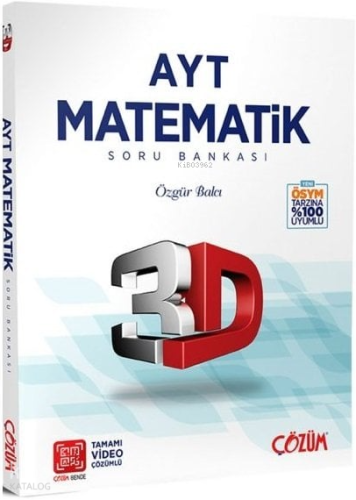3D Yayınları YKS AYT Matematik Soru Bankası Video Çözümlü | benlikitap