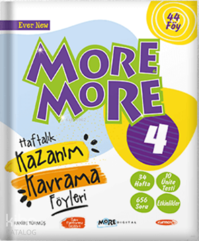 4.Sınıf More More Haftalık Kazanım Kavrama Föyleri 44 Föy Kurmay ELT |