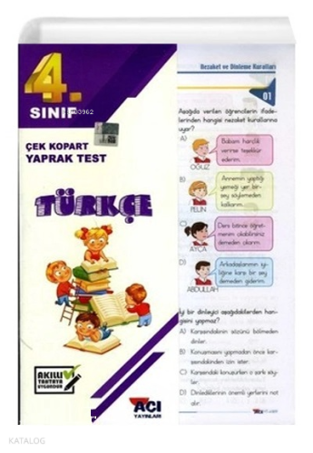 4. Sınıf Türkçe Çek Kopart Yaprak Test | benlikitap.com