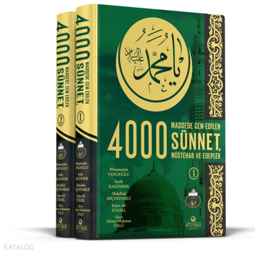 4000 Sünnet, Müstehab ve Edepler (2 Cilt - Ciltli)
