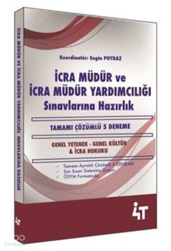 4T İcra Müdür Ve İcra Müdür Yardımcılığı Sınavlarına | benlikitap.com