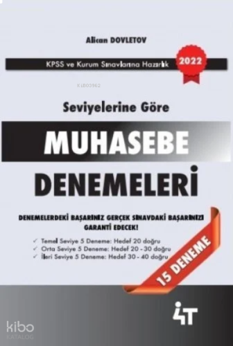 4T Seviyelerine Göre Muhasebe Denemeleri | benlikitap.com