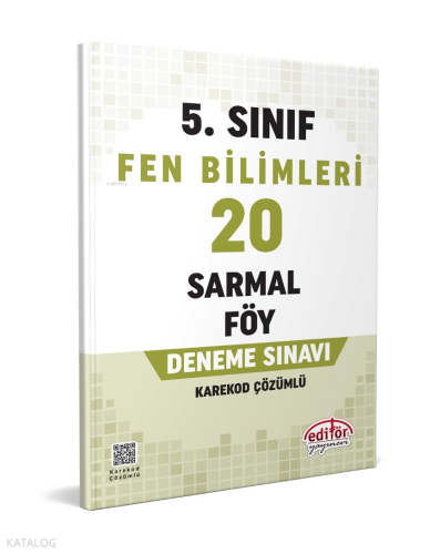 5. Sınıf Fen Bilimleri 20 Sarmal Föy Deneme Sınavı | benlikitap.com