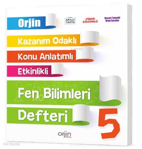 5. Sınıf Fen Bilimleri Defter | benlikitap.com